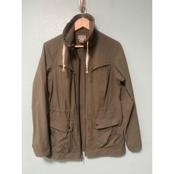Duluth Trading Co Women's Dark Green Full Zip Cowlneck Jacket Size Medium - Picture 3 of 9